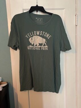 Columbia Olive Green Yellowstone National Park Tee
